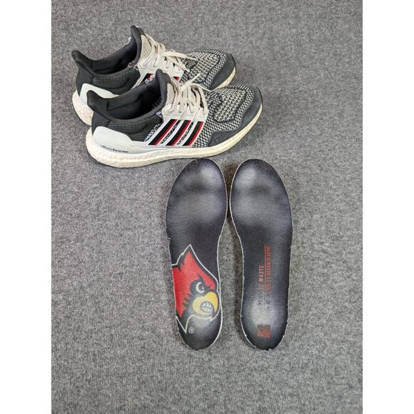 adidas Black/White Louisville Cardinals Ultraboost 1.0 Running Shoe Size 8 US - Picture 10 of 10